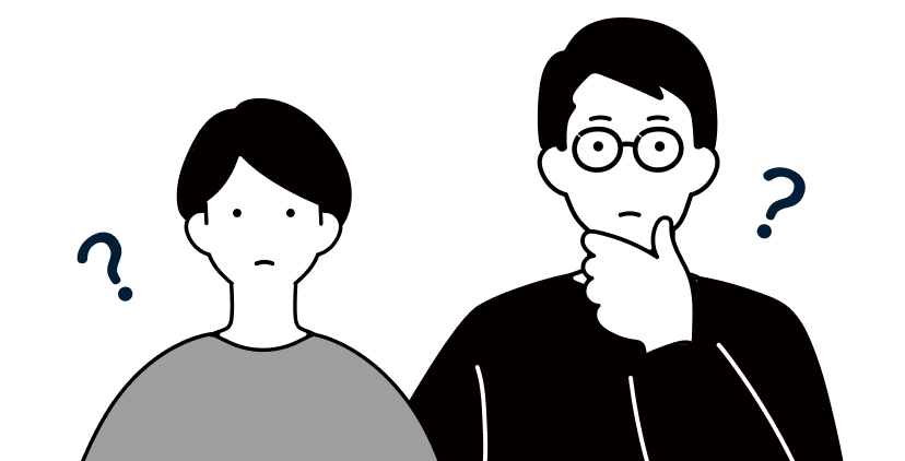 悩む男性と女性