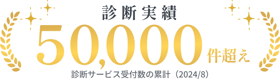 診断実績50000件超え