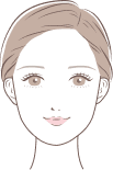 女性の顔