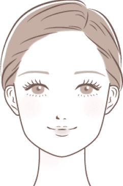 女性の顔
