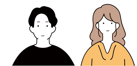 男性と女性のイラスト